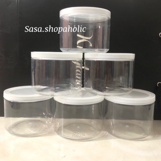 Toples plastik 250ml/ Toples jar 250ml muat sampai 300ml model Fox