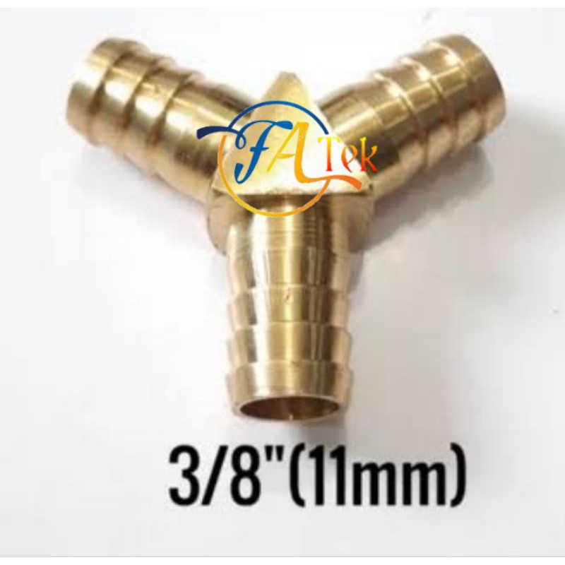 NEPEL CABANG 3 KUNINGAN SELANG GAS|SAMBUNGAN KUNINGAN GAS CABANG 3