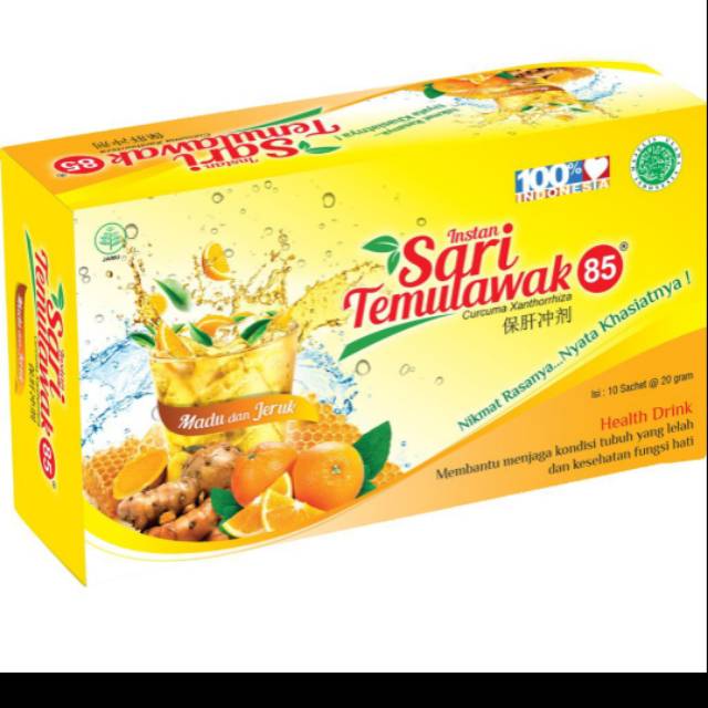 

Sari Temulawak Rasa Jeruk Madu (10 Sachet)