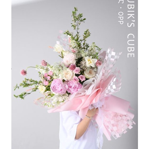 Flower Paper Wrapping Cellophane Color Warna Kertas Buket Bouquet Bunga Halus Hias Dekorasi Pesta (KB6112)