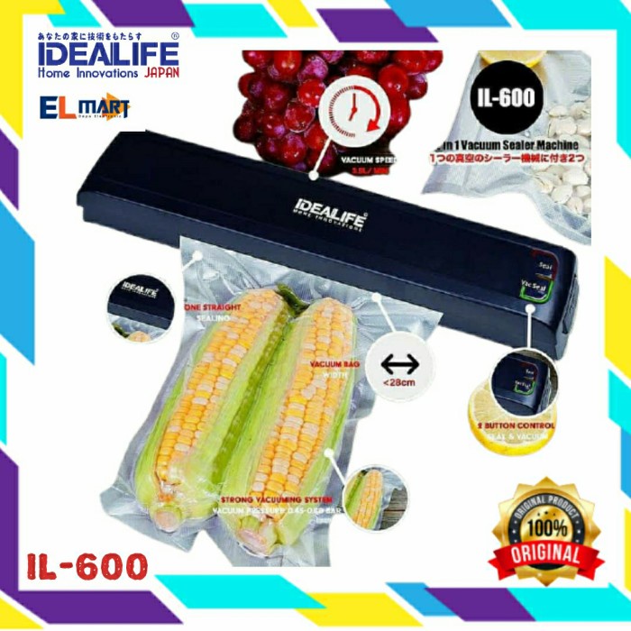 Food Vacuum Sealer Machine Idealife IL 600 IL600 mesin Vacum Makanan