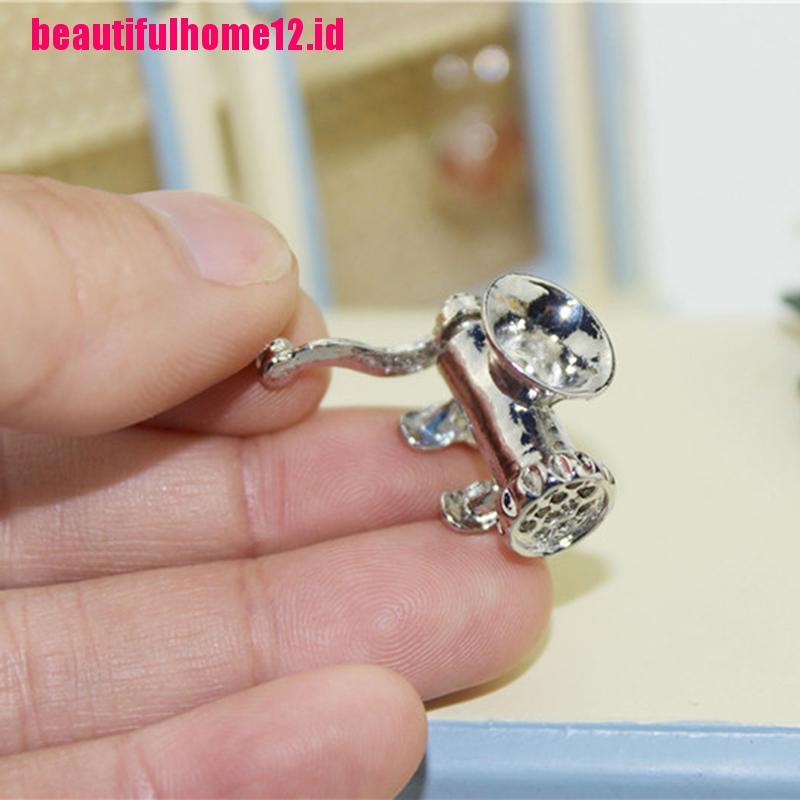 【beautifulhome12.id】1:12 Miniature meat grinder dollhouse diy doll house decor accessories