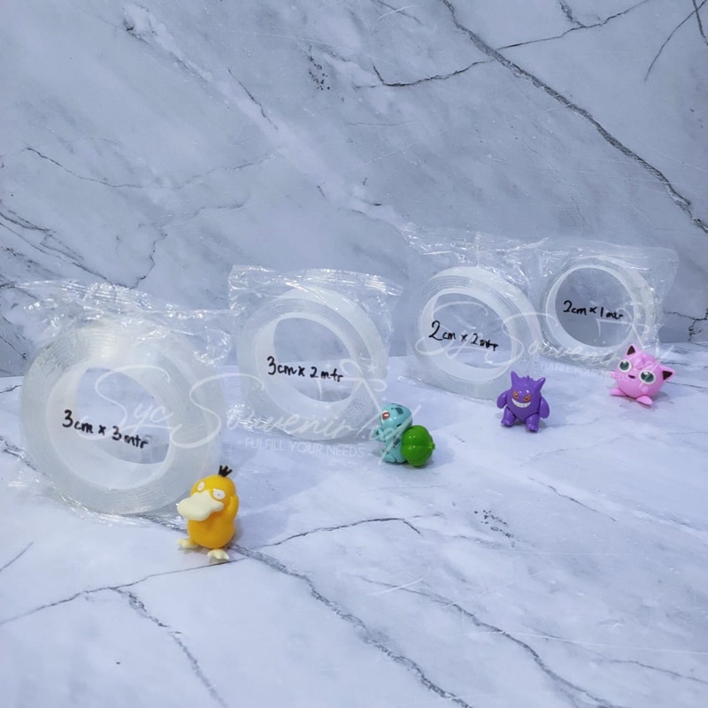 

Isolasi Ajaib Super Kuat | Magic Tape | Adhesive Sticker Tape | Double tape transparent