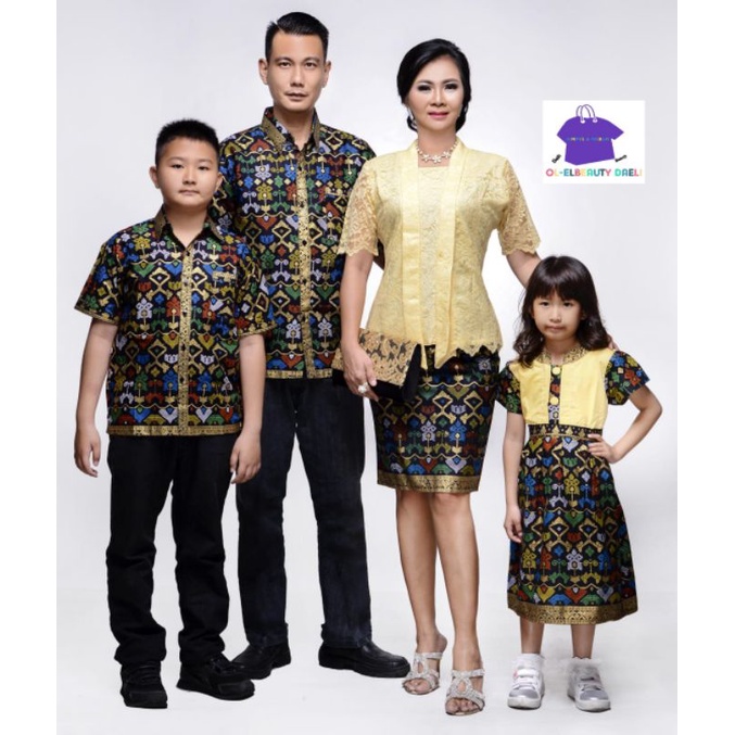 BATIK COUPLE FAMILY KELUARGA ROK AND BLUS LAVANIA PRODO COD
