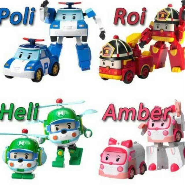 Robocar Poli Bisa Berubah satuan