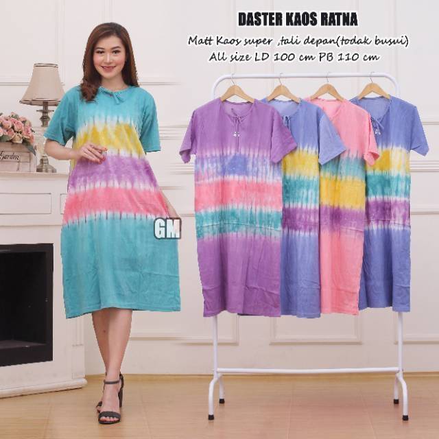 DASTER KAOS BATIK| Motif ABSTRAK | model TALI | LD120 DASTER KAOS