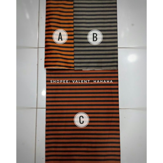 Kain Katun Motif Lurik Salur Tradisional