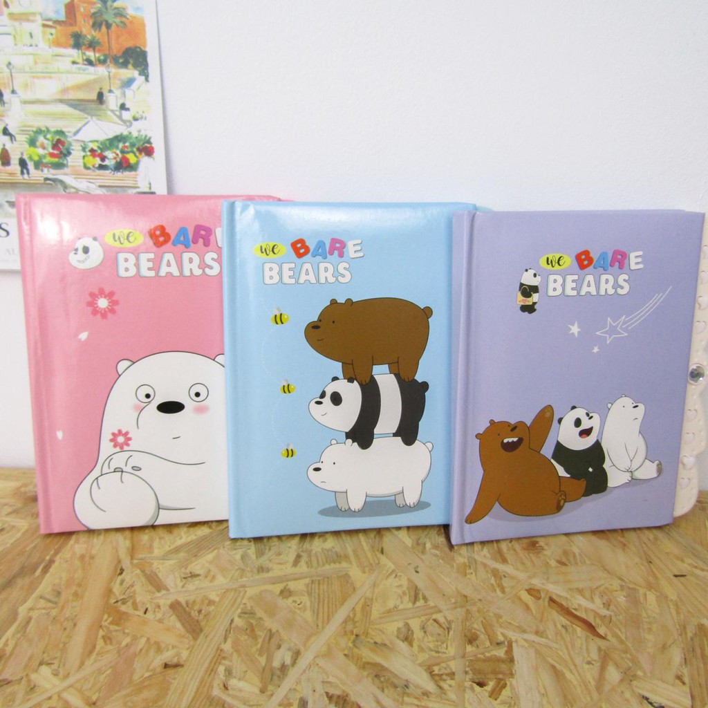 

Diary Kode WBB we bear bears buku catatan notebook Harian memo Motif Beruang Lucu Grosir Alat Tulis