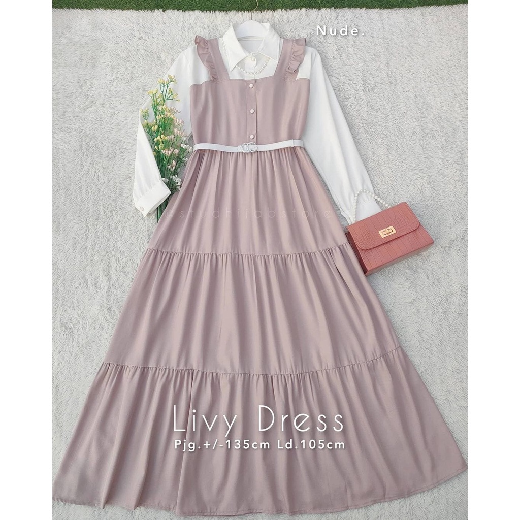 LIVY DRESS - dress wanita terbaru / gamis terlaris / dress muslim / casuall dress