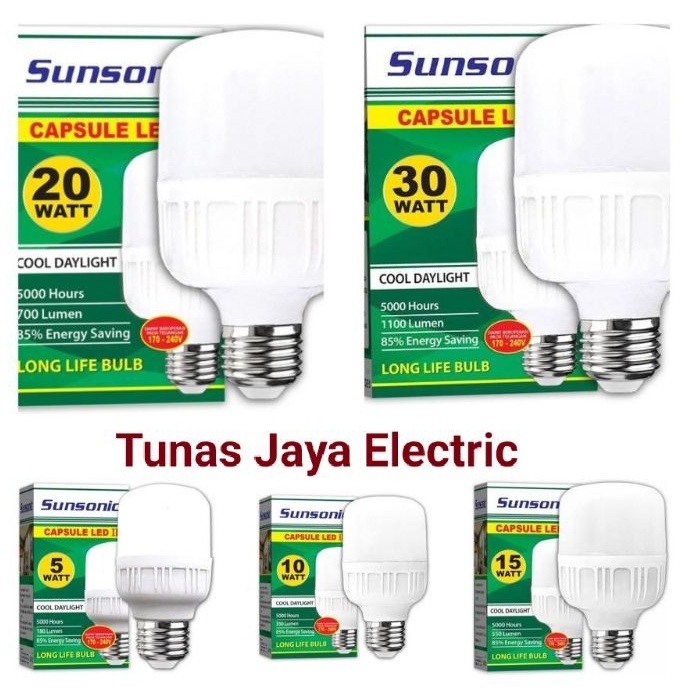 Bohlam Lampu LED Capsule 30 Watt SUNSONIC