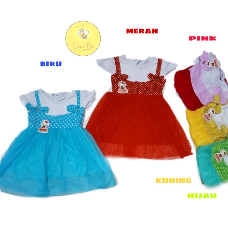 dress anak / gaun pesta anak tile murah
