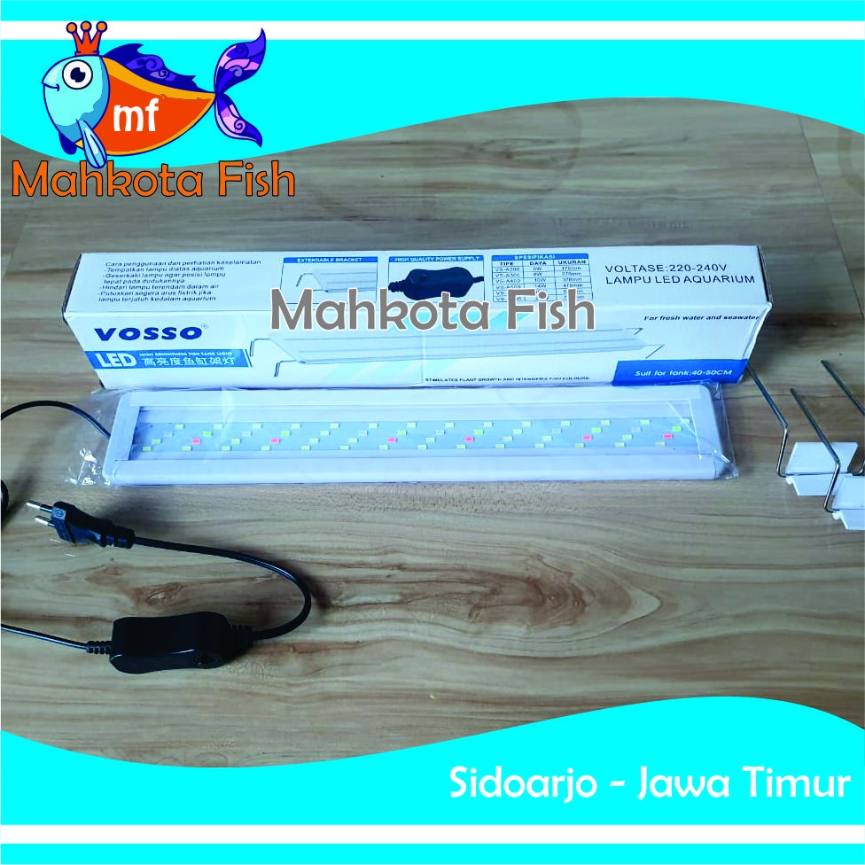 Lampu Gantung Aquarium 40-50 cm HEMAT ENERGY | BISA GANTI TIGA WARNA | PUTIH  | Aquascape (GRATIS Buble)