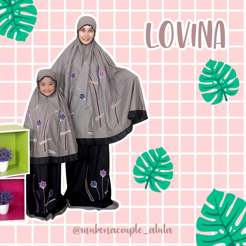 MUKENA DEWASA SIZE XXXL / MUKENA MOTIF LOVINA / MUKENA TERBARU / MUKENA IBU DAN ANAK / MUKENA LUCU