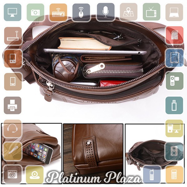 Rhodey Tas Selempang Messenger Crossbody Bag Pria - 15036 - Coffee`IQ8LI4-