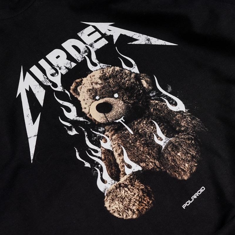 ZASKIYA - Kaos Oversized Distro Motif MURDER / KAOS POLAROID