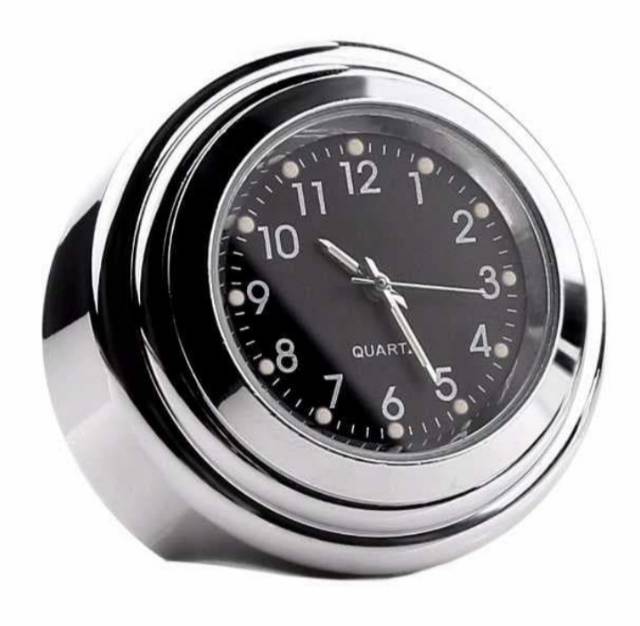 Jam Stang Motor Waterproof Jam Sepeda Anti Air Motorcycle Clock Handlebar Best Quality Murah