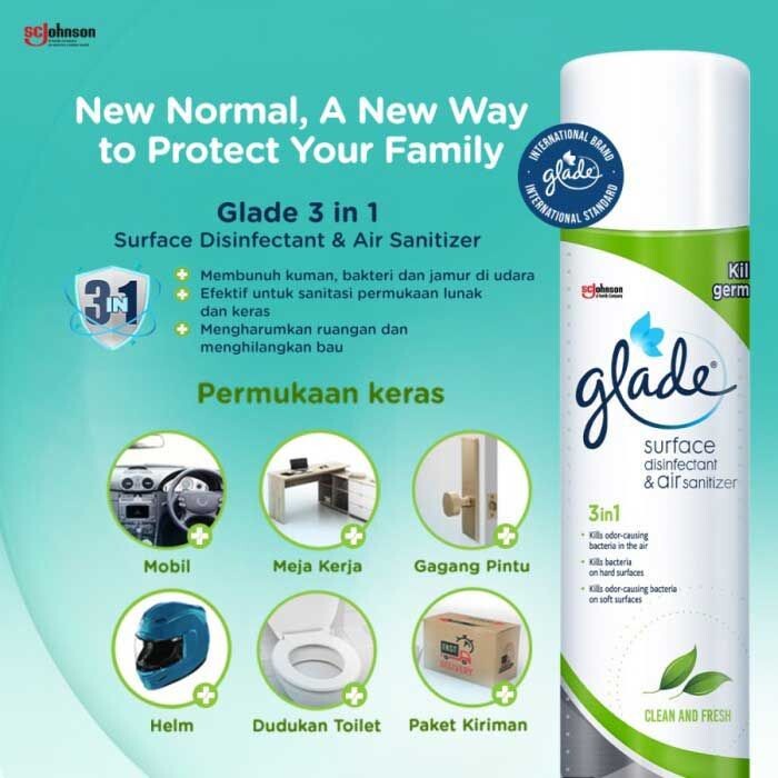 Glade 3 in 1 Surface Disinfectant &amp; Air Sanitizer 400ml / 250ml / 140ml