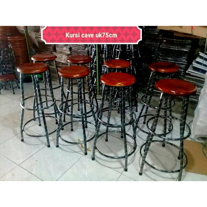 Kursi Bakso 50Cm dan 75Cm/Bangku Cafe/Kursi Besi/Kursi Kayu/Kursi Teras/Kursi Murah/KursiBerkualitas