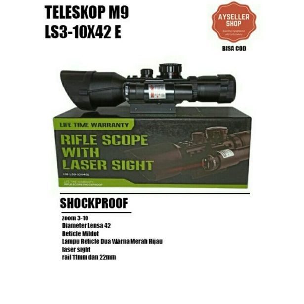 Teleskop riflescope Accurate M9