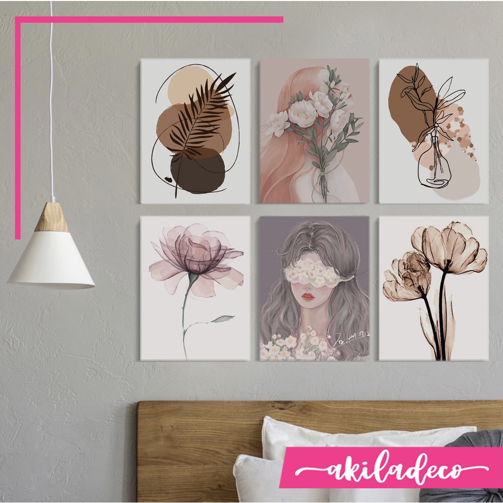 Hiasan Dinding Aesthetic Dekorasi Dinding Kamar Pajangan Rumah Aesthetic Dekorasi Modern Flowers Art