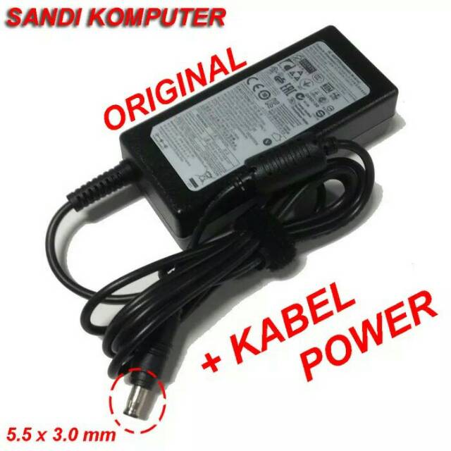 Adaptor Charger Samsung NP-RV408 RV408 NP-RV409 RV409 NP-RV410 ORIGINAL