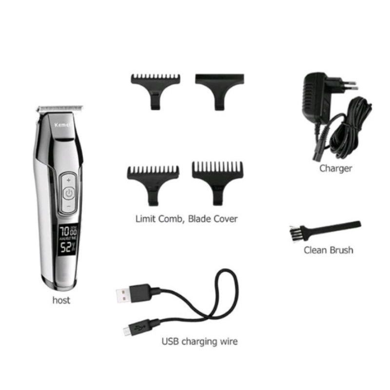 Hair Trimmer Kemei Km-5027 // Alat Cukur Charger // Cukuran Rambut