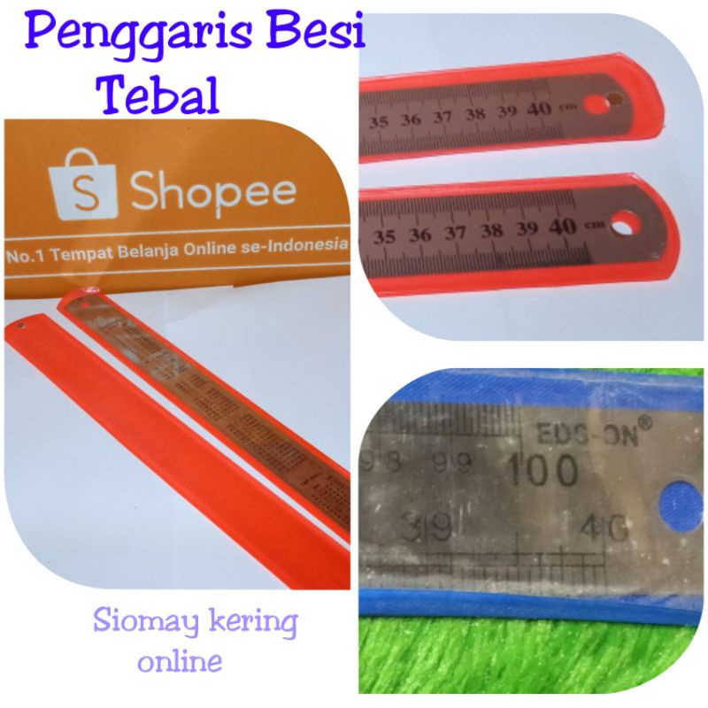 

pengaris Besi / Mistar 30 CM Tebal