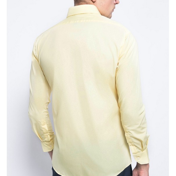 Kemeja ALISAN Polos Lengan Panjang Regular Fit ( KUNING,SALEM,CREAM )