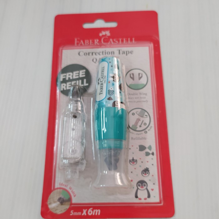 

Gaya Corection Tape Faber Castell Qar 506 Free Refill 5Mmx6M(Total 13 M) Murah