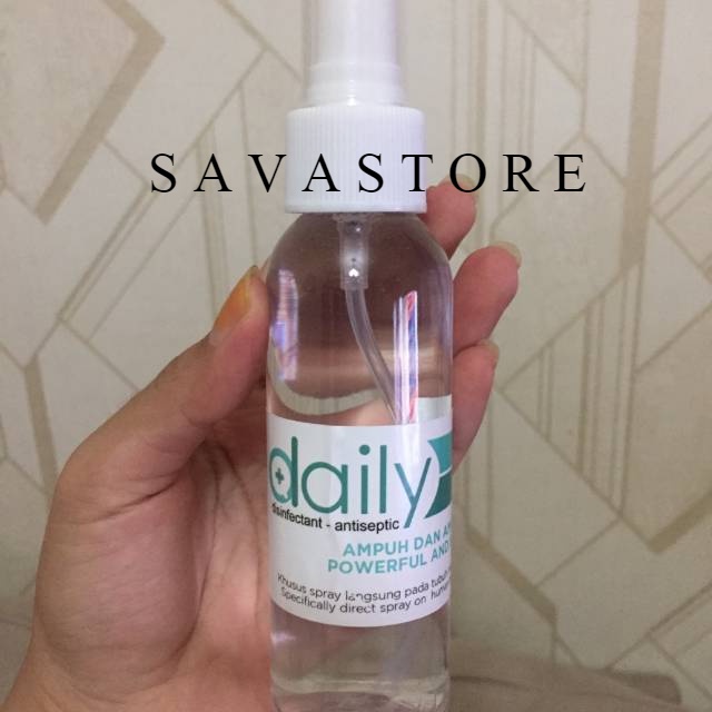 DESINFEKTAN DAILY ANTISEPTIK 100ML - DISINFECTANT AMAN UNTUK KULIT - Disinfectant Disinfektan