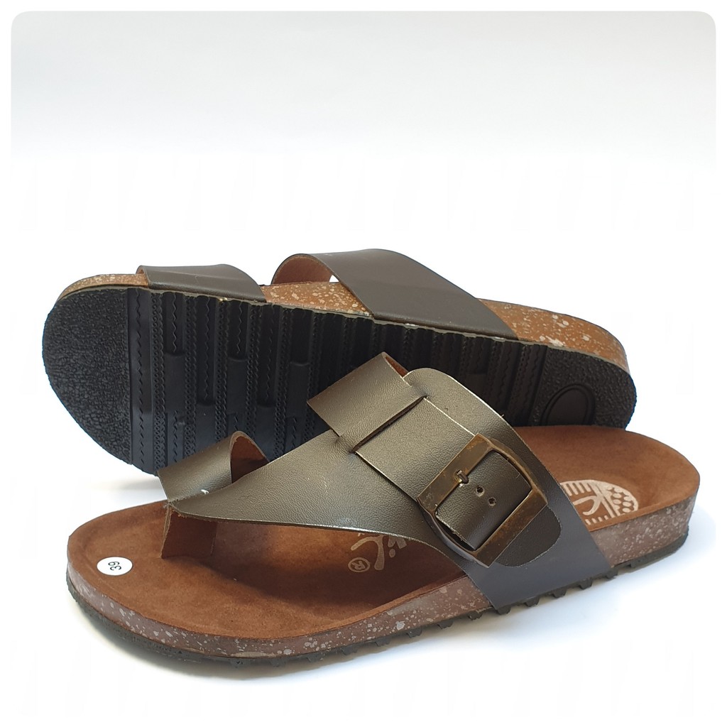 Sandal Japit Pria - Coklat Tua