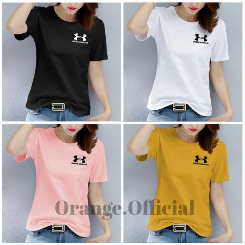 Kaos Oblong Wanita UNDER Baju Oblong Wanita Lengan Pendek Atasan Tshirt Wanita Kaos Wanita Cotton Combed