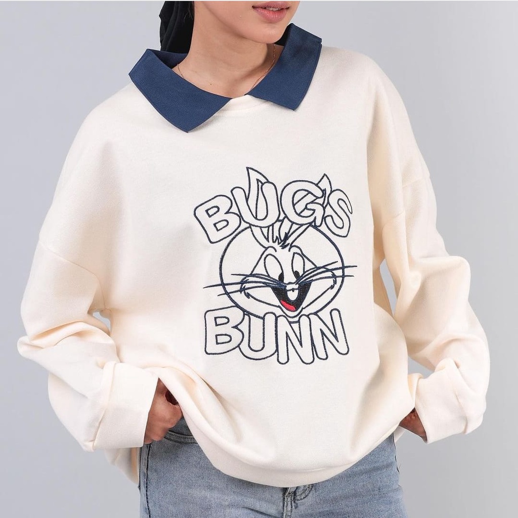 SWEATER WANITA / BUGS BUNN OVERSIZE SWEATER