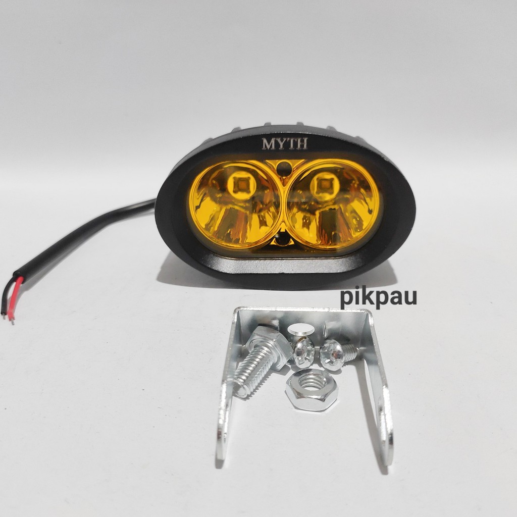 Lampu Tembak Sorot Owl LED 3 Mode Cree 2 Mata 20Watt Worklight Standby Cahaya Kuning