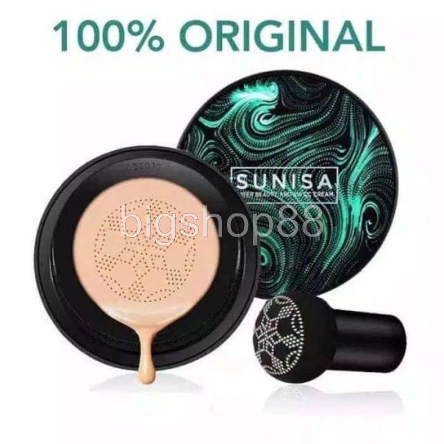 bigshop88 - Sunisa Cushion Original Tahan Lama Glowing Mushroom / Bedak Asli Bb Cream Korea Tahan Air