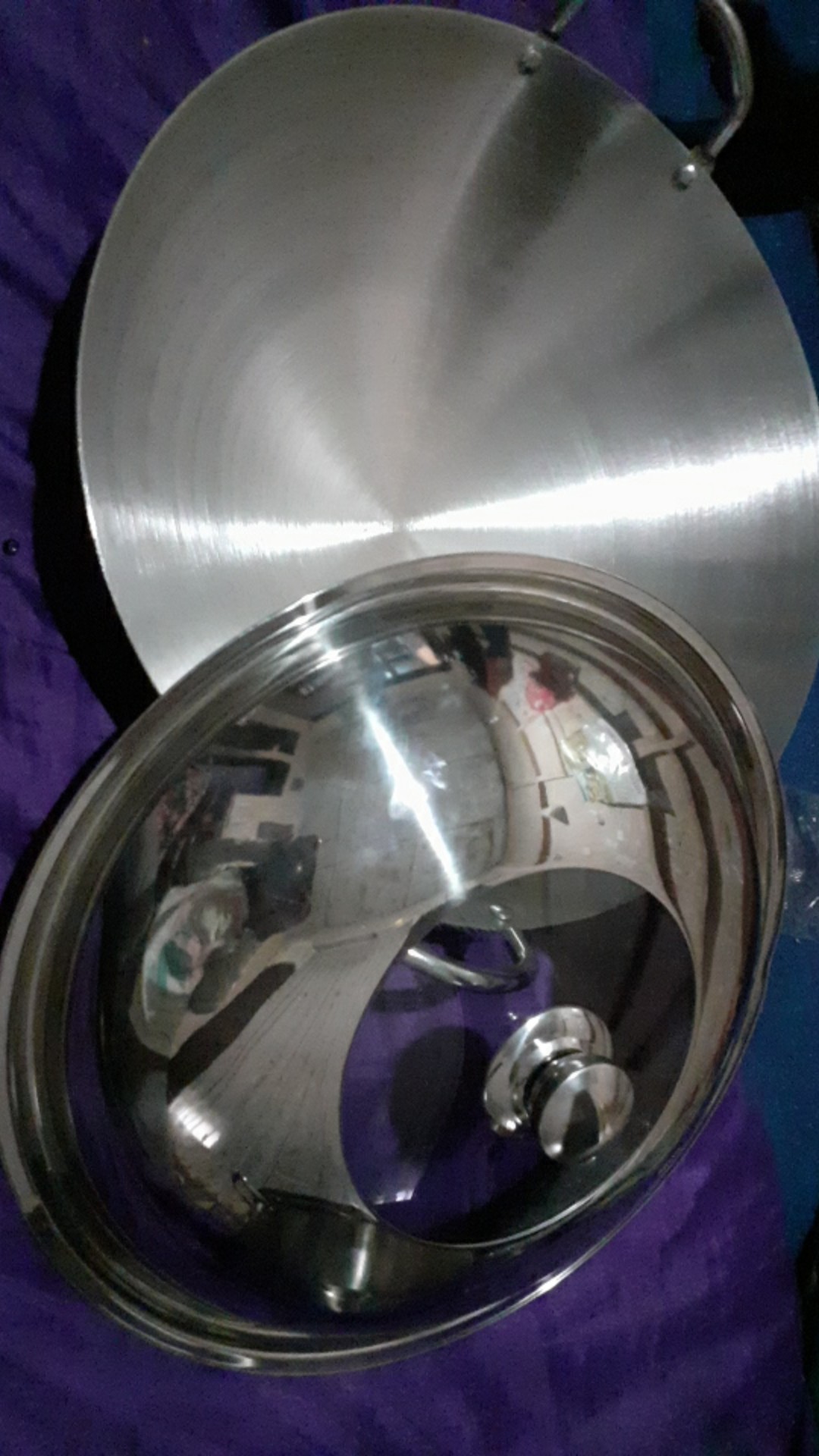 Wajan Calypso 38 Cm / Wajan Anti Lengket / Wajan Stainless / Wajan Nasi Goreng / Wajan Kuali