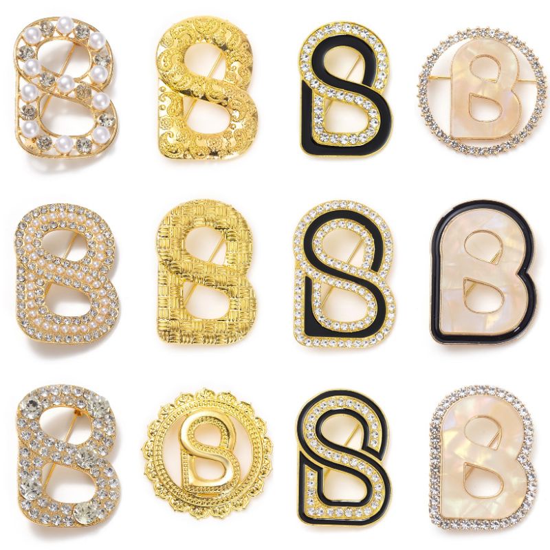 BROS BRANDED || BROOCH PREMIUM || BROS LOGO B || PIN BROS || BROS DADA || BROS BAHU || SASA HIJAB