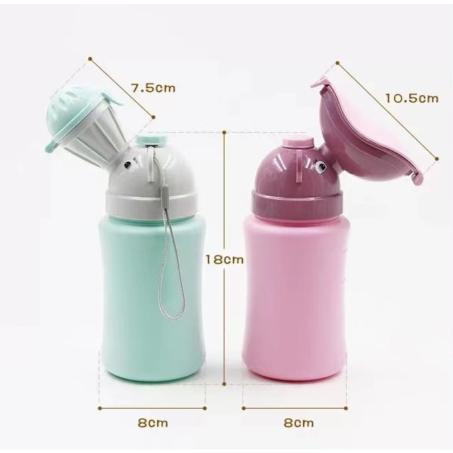 [1KG 7PCS]  Kiddikiddo Travel Urinal Potty Travel Pee Bottle/ Botol Pipis Anak Travel Pispot