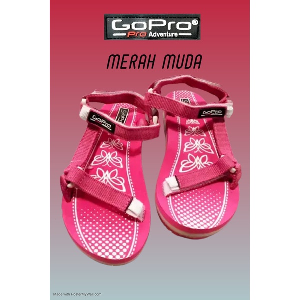 GoPro Sandal Gunung Wanita Hiking Sol ringan awet pakai Tali Sandal Motif Batik UNIK SANDAL VIOLET BANYAK VARIAN WARNA