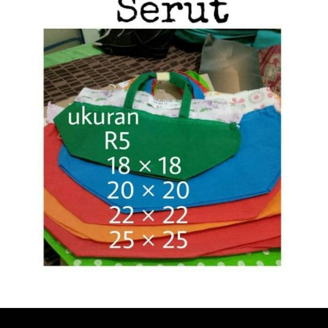 

Tas kain serut ukuran 25x25 - 1 Lusinan