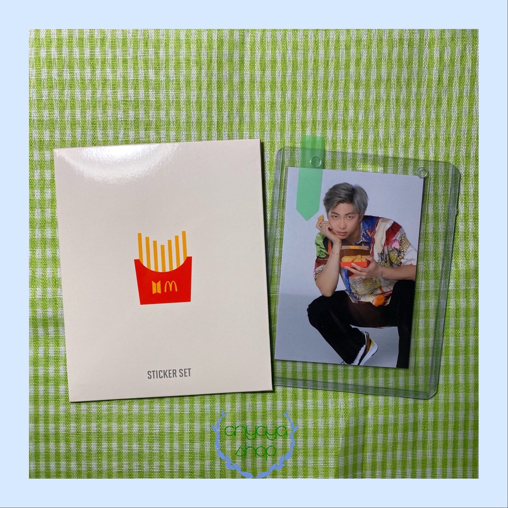 [READY STOCK] BTS MCDONALDS PHOTO CARD RM MCD PC NAMJOON WITH STICKER SET