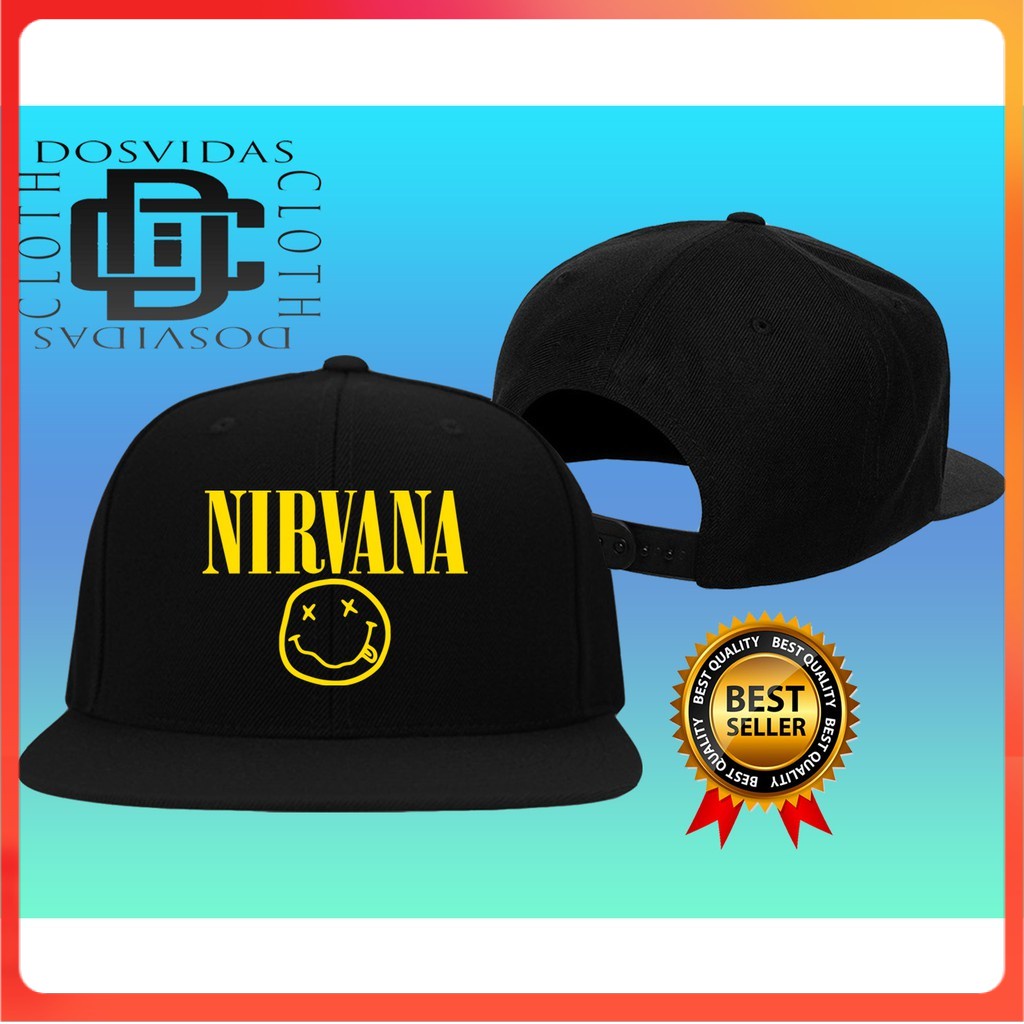 Import Quality Topi Snapback BAND NIRVANA Pria & Wanita NIRVANA BAND COD