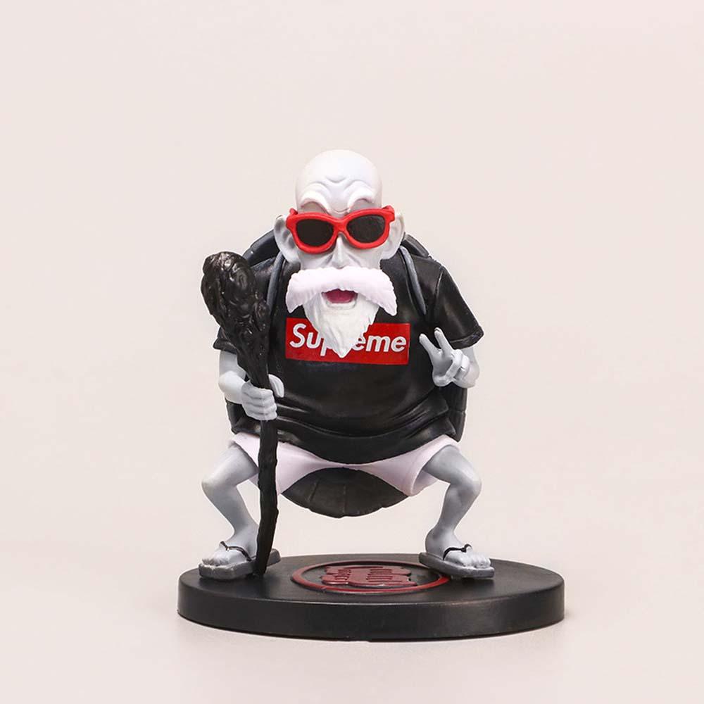 Lanfy Dragon Ball Mainan Hadiah DBZ Roshi Miniatur Ornamen Desktop Son Goku Figure Model Toys