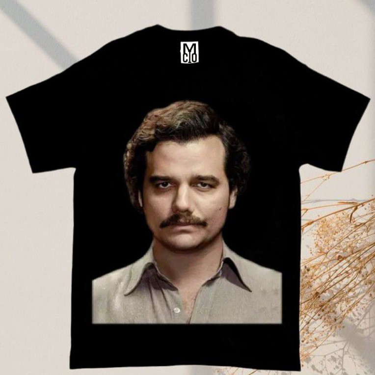 KAOS TOKOH PABLO ESCOBAR / FACE BOX / KAOS BAND / KAOS MUSIK / KAOS BAND / KAOS PRIA / Tee / tshirt