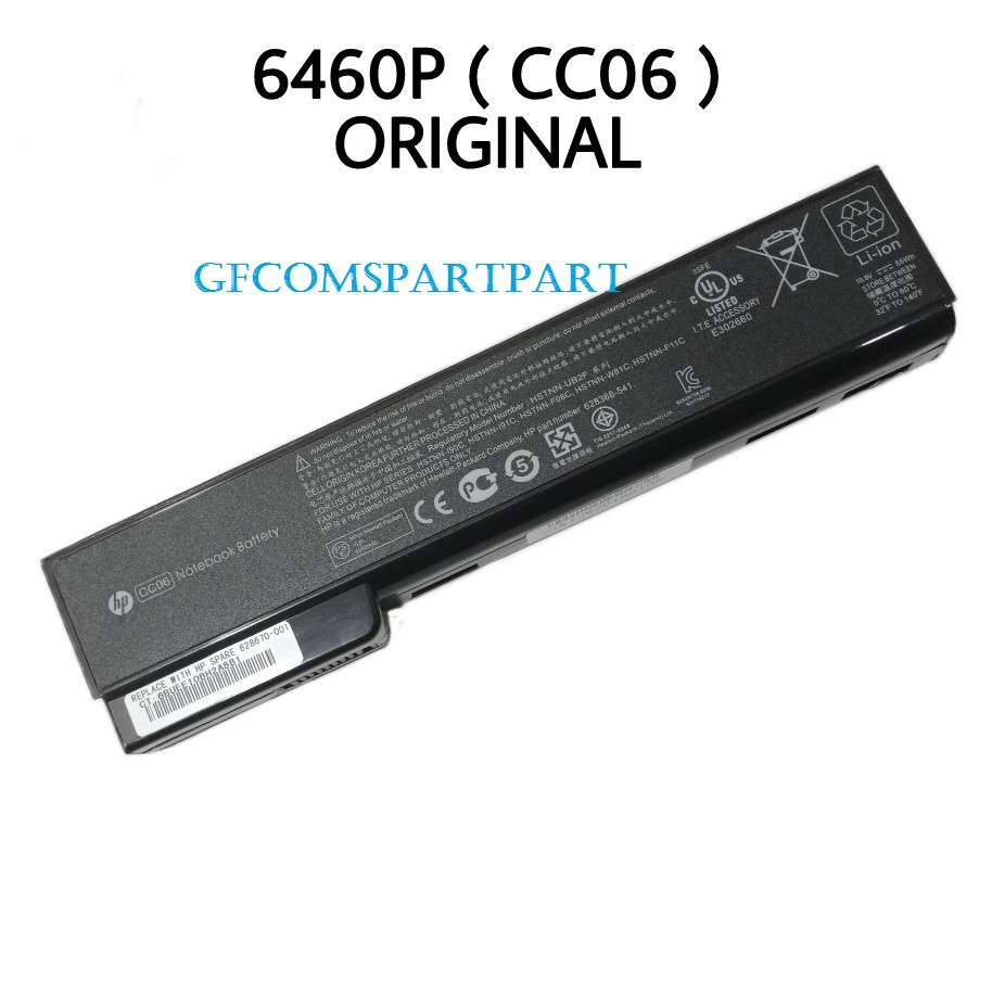 Baterai Laptop Hp HSTNN-F11C, HSTNN-I90C For HP ProBook 6470b 6475b 6560b 6565b 6570b Series