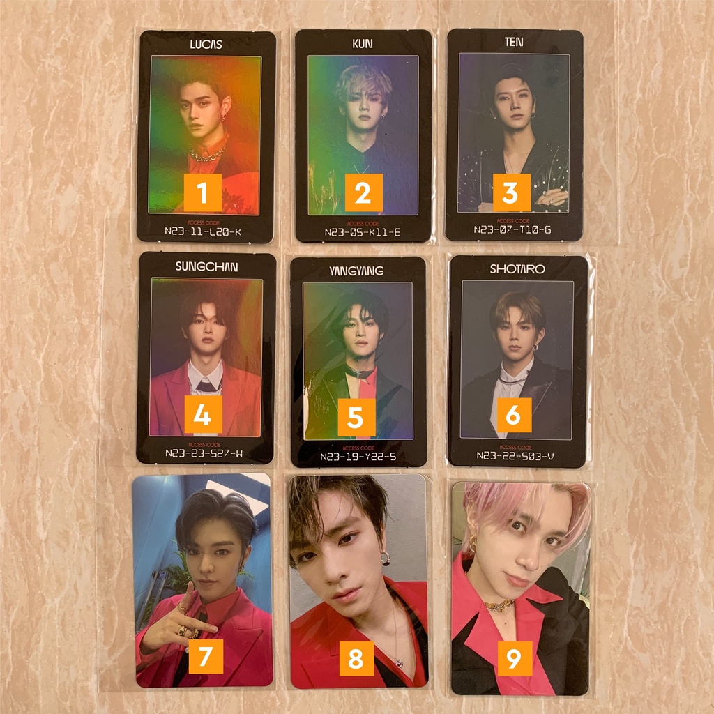 PC PHOTOCARD NCT RESONANCE PT 2 ARRIVAL ACCESS CARD OFFICIAL LUCAS SUNGCHAN YUTA KUN TEN YANGYANG SH