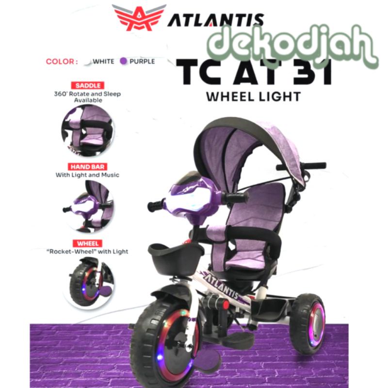 SEPEDA ANAK RODA 3 ATLANTIS AT 31 RODA NYALA