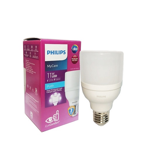 Philips LED Bright 11 Watt Putih 6500k