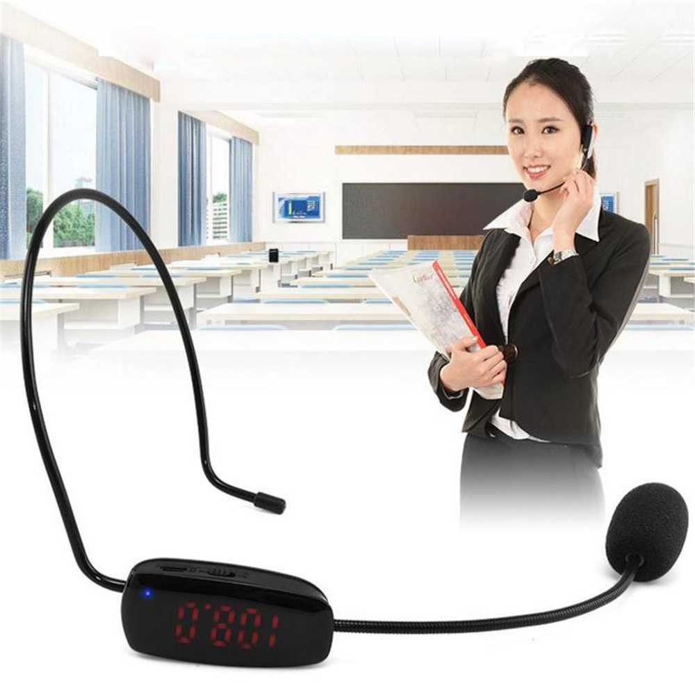 [ COD ] - Headset Wireless Microphone FM Transmitter for Guide Tour