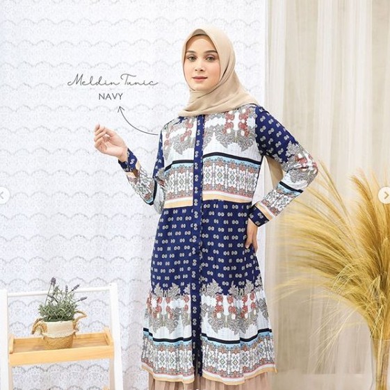 Mayoutfit Tunic Midi Dress Callanda Tunik Wanita